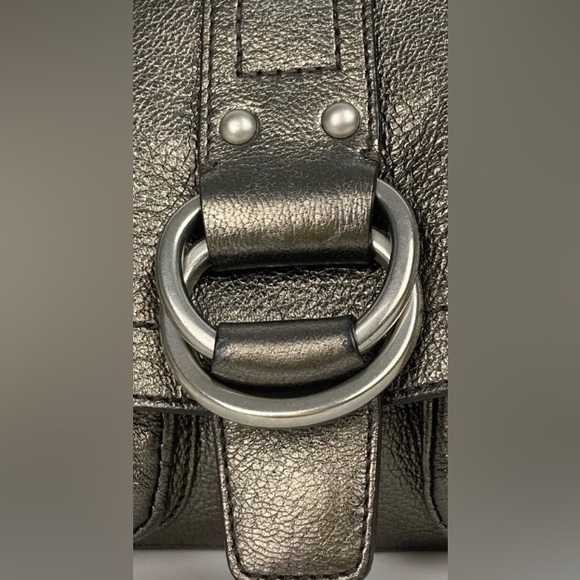 COACH Metallic Pebbled Leather Chelsea Shoulder Bag  #F10905 - Picture 3 of 7